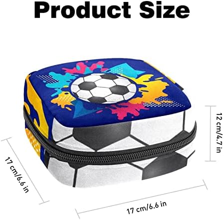 תיק איפור כדור כדורגל כחול תיק קוסמטיקה איפור איפור שקית טיול טיול תיקי טיול תיקי אחסון מארגן