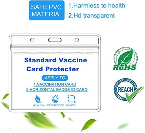 מגן כרטיס חיסון לכרטיס שיא לחיסון לבקרת מחלות, מגן כרטיס חיסון סטנדרטי לבקרת מחלות, מגן פלסטיק שקוף בגודל