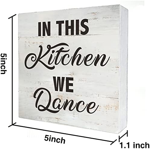 הצעת מחיר למטבח במטבח זה אנו רוקדים קופסאות עץ שלט רוסיטק קופסת עץ שלט חווה בית מדף שולחני מטבח דקור