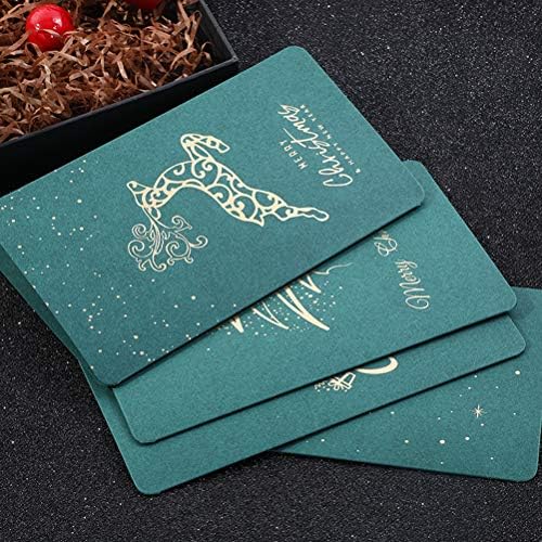 8 גיליונות כרטיסי ברכה לחג המולד עדינים כרטיס ברכה נושאים לחג המולד יצירתי כרטיס הזמנה לנייר חג
