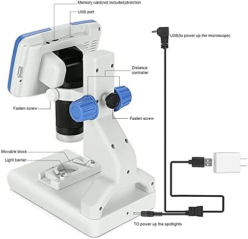 יבד 200 מיקרוסקופ דיגיטלי 5 תצוגת מסך וידאו מיקרוסקופ אלקטרונים מיקרוסקופ הווה מדעי ביולוגיה כלי