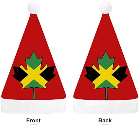 ג ' מייקה מייפל דגל חג המולד כובע סנטה כובעי חג המולד עץ קישוטי חג דקור מתנות למבוגרים נשים משפחת גברים