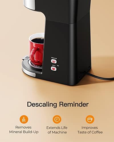 פמיוורת ' ס יחיד מגיש מכונת קפה עבור כוס קפה & מגבר; קפה טחון, עם לחלוט מודגש, מכונת קפה כוס