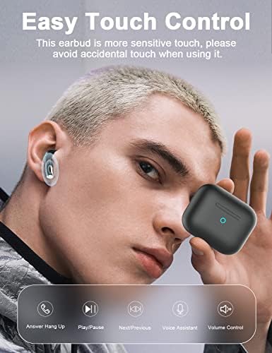Myinnov אוזניות אלחוטיות, Bluetooth 5.3 ניצני אוזניים בקרת נגיעה עם אוזניות מיקרופון מובנות באוזניות, אוזניות