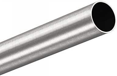 UXCell 304 צינור עגול נירוסטה 16 ממ OD 0.5 ממ עובי קיר אורך 250 ממ 3 יח '