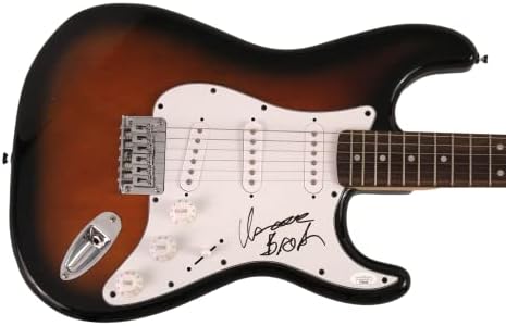 אייזק ברוק חתום על חתימה בגודל מלא פנדר סטרטוקסטר גיטרה חשמלית עם אימות ג'יימס ספנס JSA - איש עכבר צנוע,