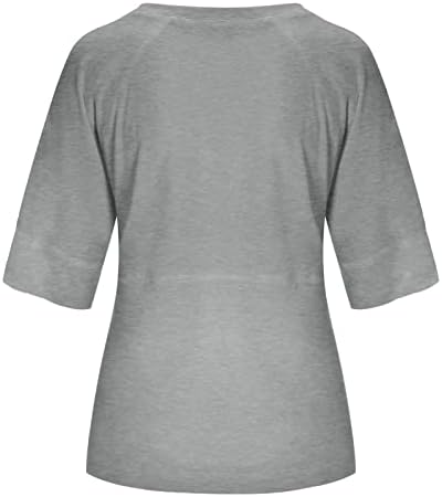 כיכר צוואר קל משקל חולצות לנשים חולצות פסים קלאסי בתוספת גודל טרנדי מזדמן ארוך שרוול קיץ