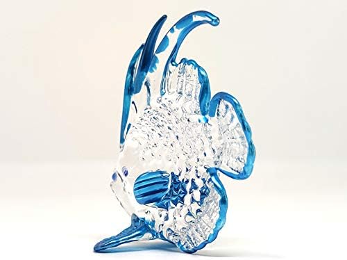 צלמיות מיניאטוריות של סנסוקג'אי דגים בעלי חיים בעלי חיים מצוירים ביד זכוכית מפוצצת אמנות מתנה אספנית מקשטת,