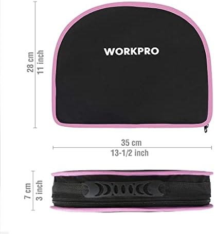 ערכת כלים ורודה של WorkPro 103 חלקים+כלים ורודים של 52 חלקים מוגדרים לנשים