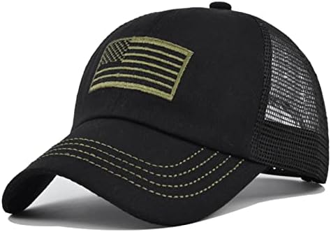 כובע משאיות לגברים נשים קיץ דגל אמריקאי סנאפבק כובע גרפי אבא מתכוונן כובע שמש פרופיל נמוך