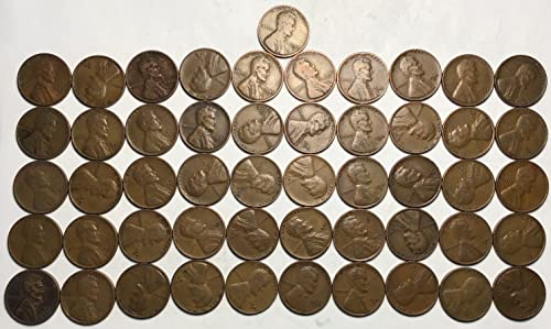 1941 D Lincoln Cent Cent Penny Roll Coins Pennery מוכר מאוד