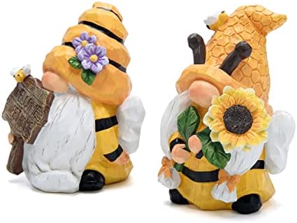 Hodao 2 pcs אביב וקיץ דבורת דבש קישודים קישוטי עולם קישוטי יום דבורים מתנות -שולחן סתיו סתיו גמד שולחן