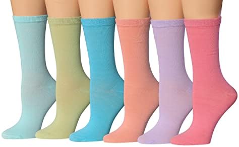 טיפי הבוהן נשים של 12-זוגות קל משקל כיף בצבע צוות גרביים
