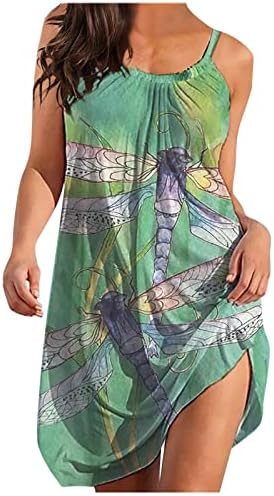 קיץ שמלות לנשים 2023 סיבתי צבעוני שמלה ללא שרוולים זורם קפלים שמלה סקסי מיני שמלת שמלות נשף