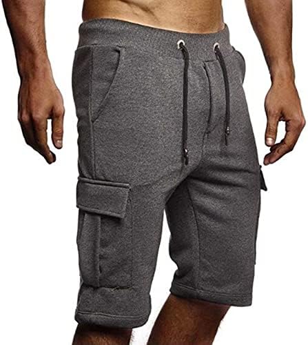 מכנסי מטען לגברים של Jeke-DG, מכנסיים קצרים פשתן רופפים רופפים מכנסיים קצרים רופפים בטיולים פעילים