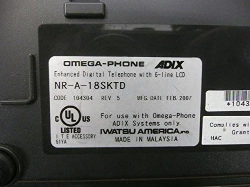 Iwatsu Enterprise Platinum 18d NR-A-18SKTD 104304 טלפון דיגיטלי שחור שחור