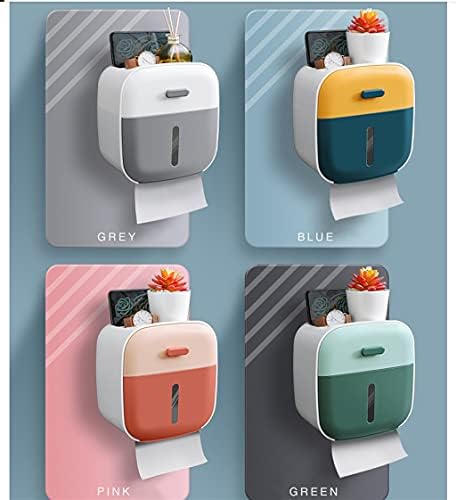 רנסלט אמבטיה קופסת שירותים מחזיקי נייר מחזיקי נייר ארגון קופסת רקמות עם קיר המגירה אביזרי אמבטיה אטומים למים