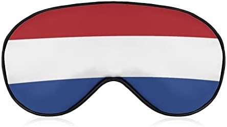 דגל הולנד דגל מסכת כיסוי עיניים שינה צל כופף עין רצועה מתכווננת עם גרפיקה מצחיקה לנשים גברים