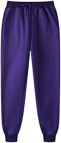 מכנסי טרנינג של אופנת הגברים בצבע אחיד, מכנסי טרנינג, פעילות גופנית וכושר מכנסיים מזדמנים