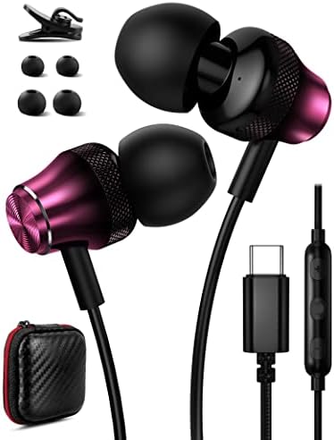 USB C אוזניות סוג C אוזניות HIFI סטריאו אוזניות קוויות עבור Google Pixel 6A 7A 7 6 Samsung A53