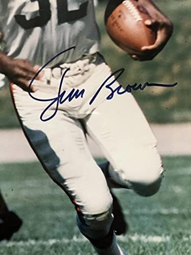 ג'ים בראון ג'ימי בראון צילום חתום חתימה חתימה אוטומטית חתימה ממוסגרת NFL כדורגל PSA PSA/DNA COA תצלום