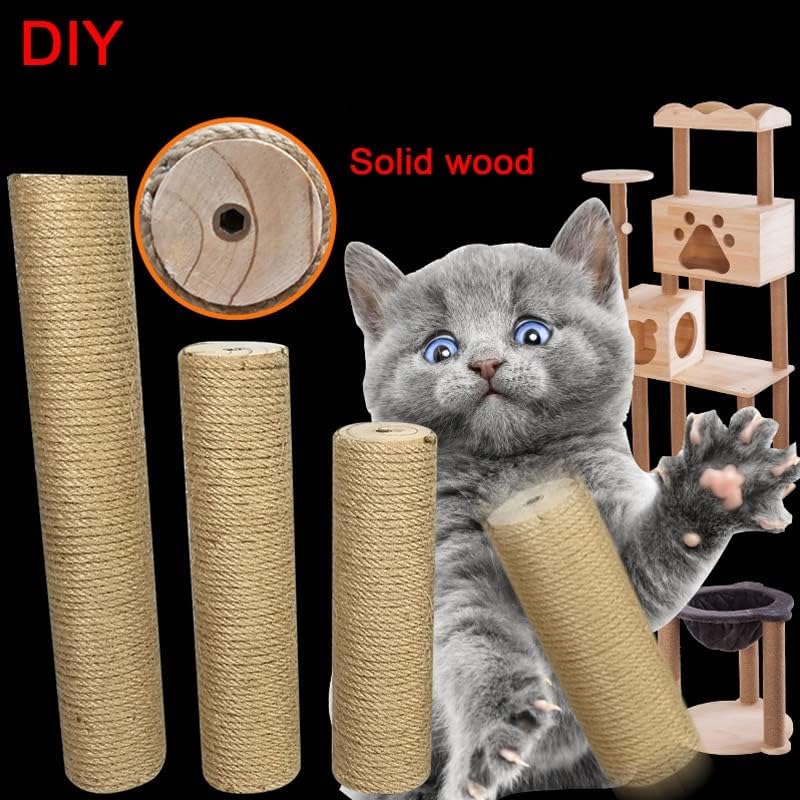 גרט חתול גרוד חתול עץ סיסל מוצק עץ עשה זאת בעצמך חתול טיפוס מסגרת החלפת הודעה אביזרי חתלתול צעצוע