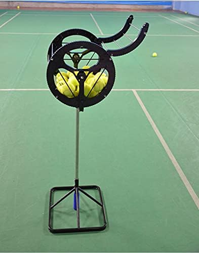 צ ' אופאן 2 ב 1 טניס כדורי איסוף אוטומטי כדורי מקלט עם ידית לאחסון מתכוונן גובה להחזיק עד 55 טניס כדורי