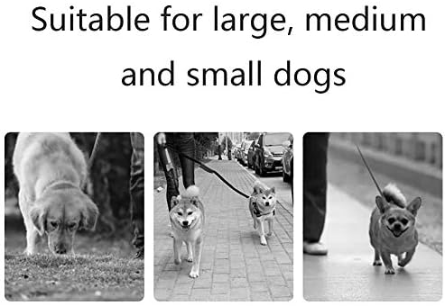 רצועת כלבים של ג'יינג, חבל חיית מחמד נשלף אוטומטי עם ידית החלקה, בלם ביד אחת, ללא סבך, לכלבים קטנים/בינוניים/גדולים