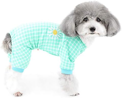 פיג'מה כלבים של זונה פגזית לכלבים קטנים משובצים חורף סרבלים חמים גור כותנה רכה גור שינה ללבוש בגדים דפוס
