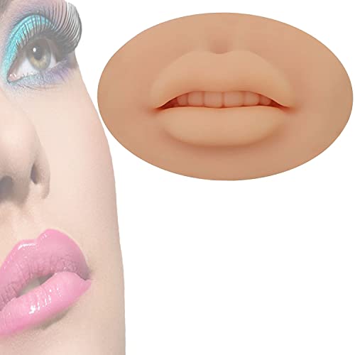 5D פה פתוח שפתיים סיליקון מתרגלות עור, עור אמיתי 5D דגם שפתיים סיליקון גמישות - 2022 שדרוג אותנטי סיליקון