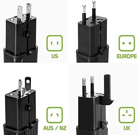 מתאם USB אוניברסלי כפול עובד לפעולה של DJI OSMO עבור כוח ונסיעות ברחבי העולם בין ארהב/האיחוד האירופי/CN/AUS/NZ/בריטניה