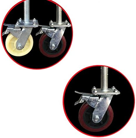 גלגלים תעשייתיים של LYBC גלגלים גזע גלגלים גלגלים כבד גלגלים גלגלים גלגלים עם בלמים Ø150 ממ, העמסה של