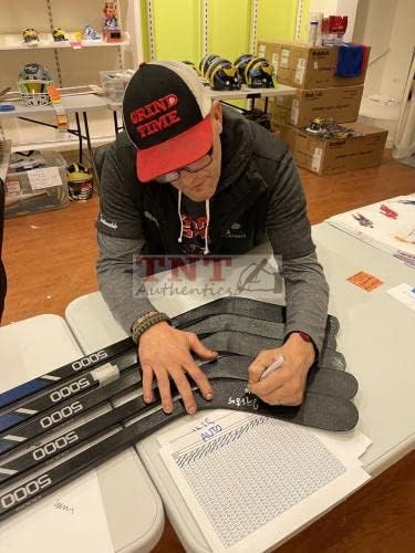דארן מקארטי וקלוד למיו חתמו וכתובות ליל להילחם מקל JSA COA - Sticks NHL עם חתימה