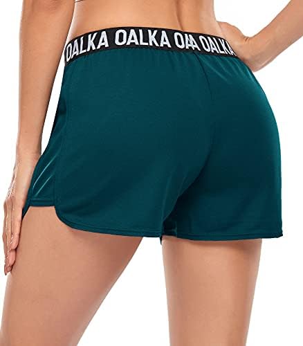 Oalka's Oalke's Running מכנסיים קצרים אימון כושר אתלטי כושר כושר מכנסי כושר