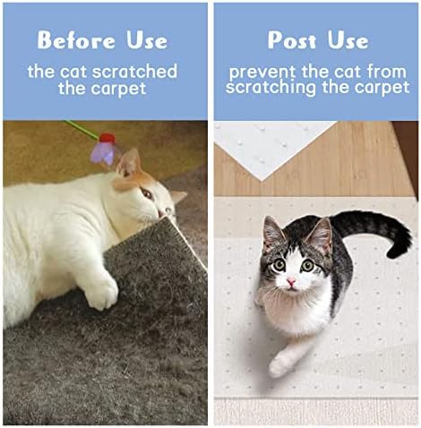 אסאטה חתולי כלבים שטיח מגן להפסיק את חתול מגרד את שטיח בפתח ברור חתול שריטה שטיח מגן 12 * 126 ב קל לחתוך קל
