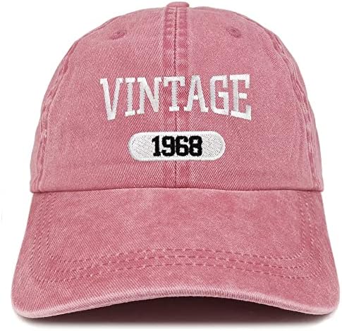 טרנדי הלבשה חנות בציר 1968 רקום 55 יום הולדת רך כתר שטף כותנה כובע