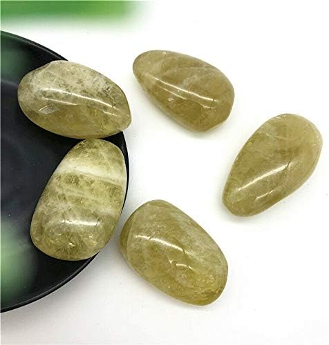 Seewoode AG216 1PC לימון טבעי לימון קוורץ קריסטל אבן דקלים מלוטשת דגימה דגימה ריפוי אבנים טבעיות