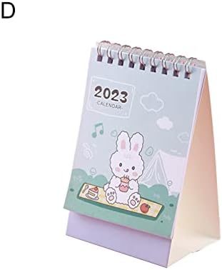 PHOENIXB2C MINI Desk Calendar תאריך תיעוד רשום מצויר טוב ארנב יצירתי לוח שולחן כתיבה D
