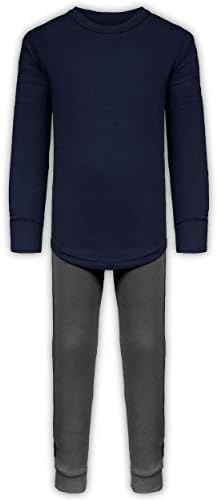 בני ארוך ג ' ון אולטרה רך כותנה למתוח בסיס שכבה תחתוני סטים / 3 ארוך שרוול חולצות + 3 ארוך מכנסיים-6