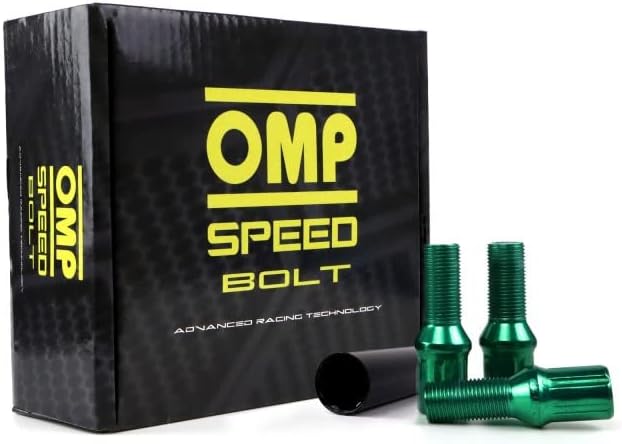 מערך מהירות OMP של ברגי 20 גלגלים עם מטרי M12 x 1.5 17/19 ארוך הברגה 27 ממ סגול וחומר DIN 10.9