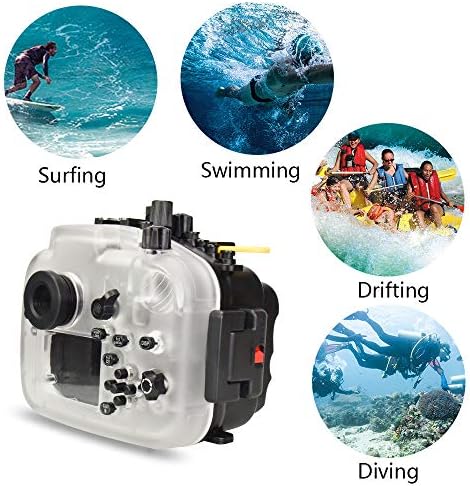 צפרדעי ים מארז מצלמה מתחת למים תואם ל- Panasonic GH-5 GH-5S 12-60 ממ IPX8 40M/130ft צלילה מקסימאלית עומק מצלמה