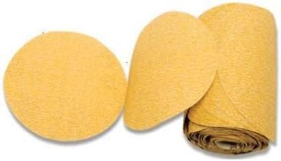 KAREBAC LR5C220 PREMIUM GOLD 5 PSA 220 GRIT C משקל אלומיניום תחמוצת מלטש דיסקי מלטש 100 דיסקים/קישור