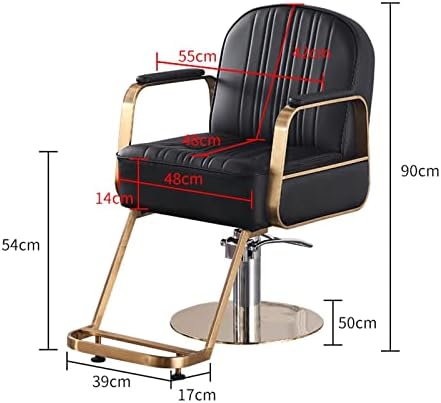 כיסא סלון כיסא הידראולי לעסקים או לבית, כיסא מספרה כיסא מספרה סלון שיער מיוחד כיסא מספרה נירוסטה בדרגה