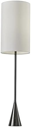 אדסו 4029-01 מנורת רצפה בלה, 74 אינץ', 100 וולט ליבון, ניקל שחור, 1 אור גבוה