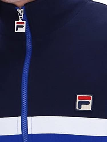 ז'קט עליון מסלול חסום של פילה אומאר - חיל הון כחול בהיר/לבן