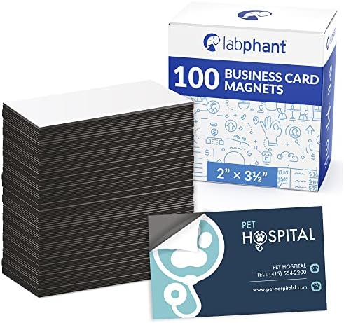 כרטיס ביקור מגנטים חבילה של 100-אישית עם קליפת מקל דבק מגנט כדי ליצור אישית מגנטי כרטיסי ביקור כמו פריטי