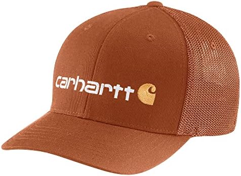 Carhartt Mens מחוספס מחוספס על גמיש קנבס מצויד בחזרה כובע גרפי
