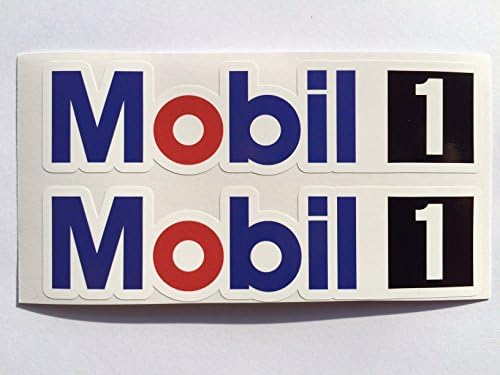 2 Mobil1 Exxon Racing Die Die Decals Mobil