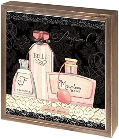 Les Parfums II, Joyride Decor Decor, Joyride Décor Home Framed Tlaque, 11.25 X11.25 אמן מעוצב עיצוב