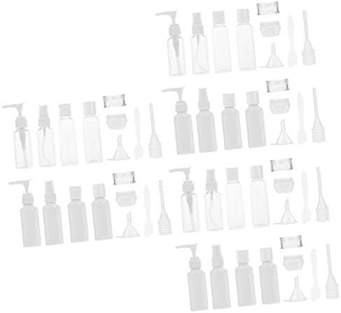 6 סטים 12 יחידות מיכל קוסמטי לבן בקבוק וכפית מרסס קרם אחסון עבור פשוט בקבוקי מתקן בושם ריק קוסמטיקה איפור כפות